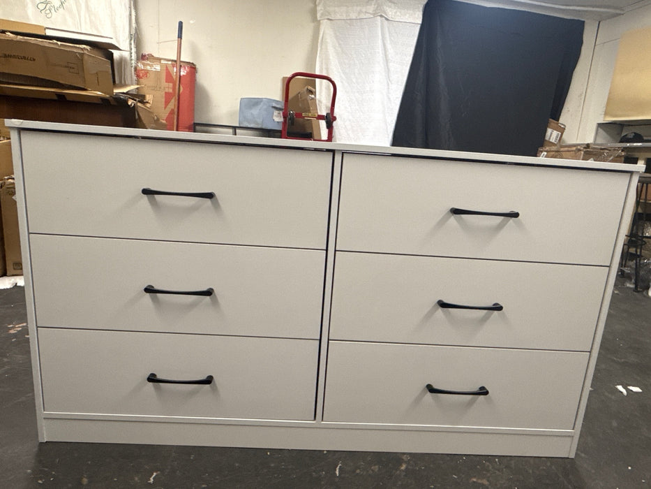 Mainstays Ardent 53.75" Wide 6 Drawer Dresser, White - new
