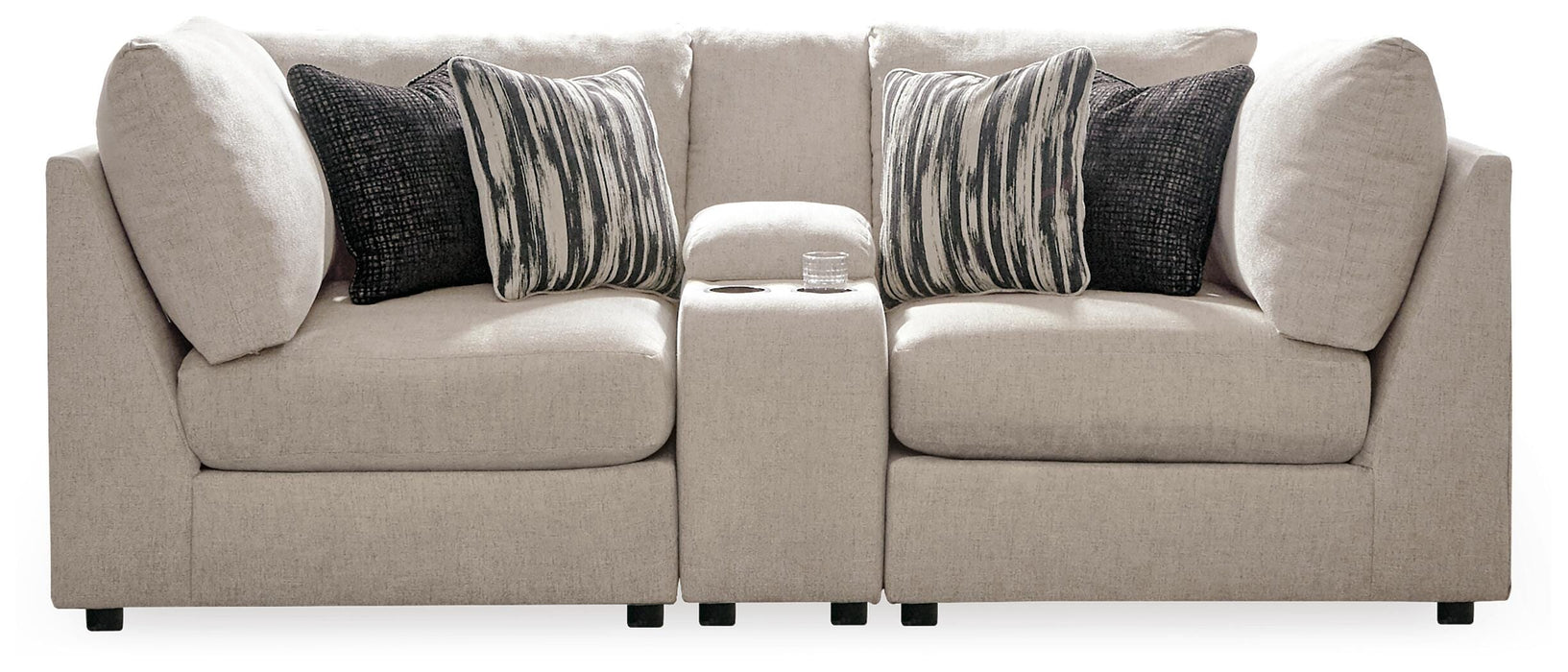 Kellway Bisque Kellway 3-Piece Sectional Loveseat