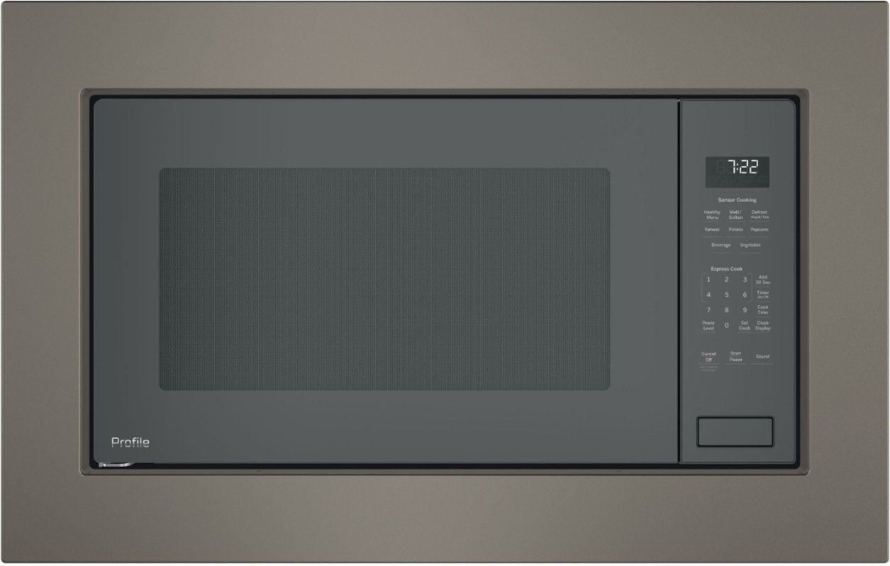 GE Profile - 2.2 Cu. Ft. Built-In Microwave - Gray - open_box