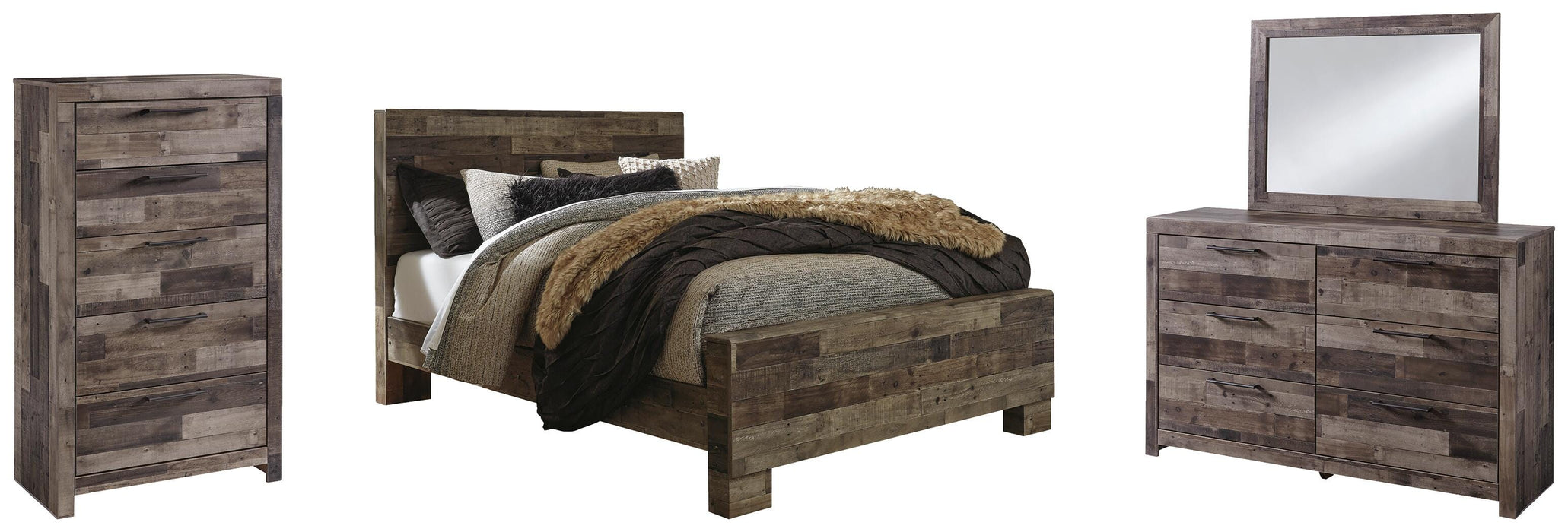 Derekson Multi Gray Bedroom Collection