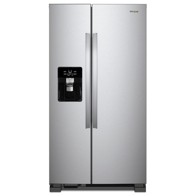 Whirlpool 21.4-cu ft Side-by-Side Refrigerator with Ice Maker, Water and Ice Dispenser (Fingerprint Resistant Stainless Steel) - display_model