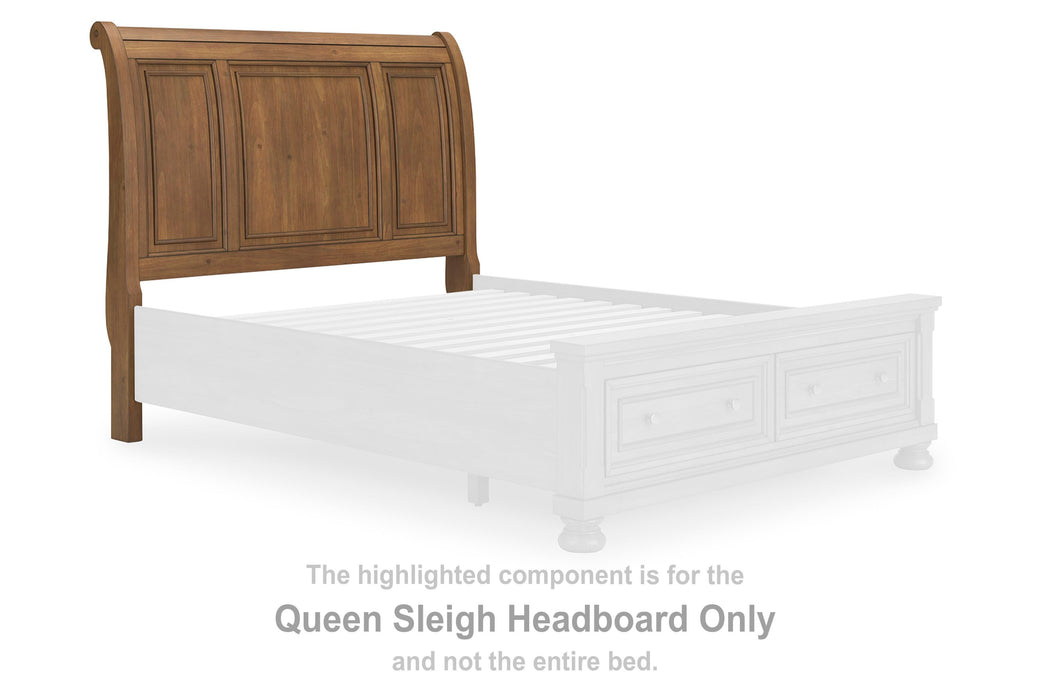 Vandenmore Medium Brown Queen Sleigh Headboard