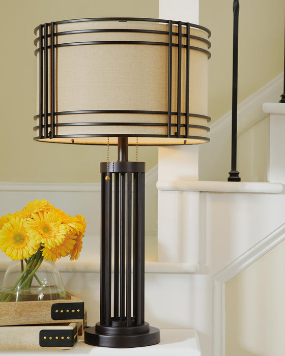 Hanswell Dark Brown Metal Table Lamp (1/CN)