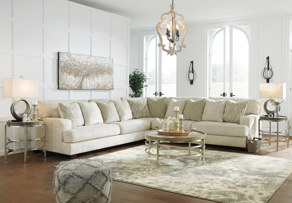 Rawcliffe Parchment Rawcliffe 3-Piece Sectional