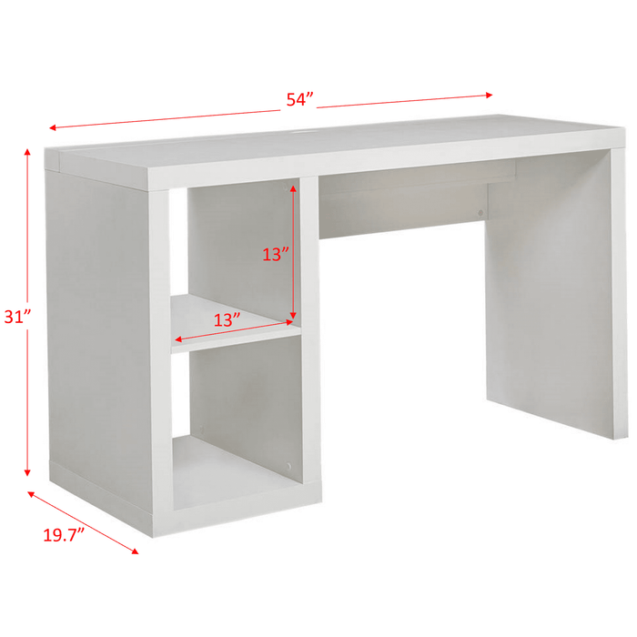 Better Homes & Gardens Cube Storage Office Desk, Rustic Gray - new