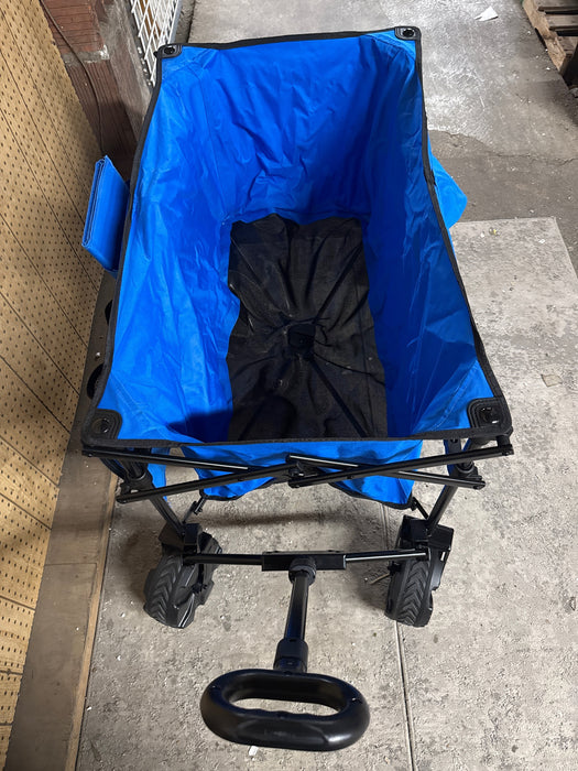 Ozark Trail All-Terrain Big Bucket Cart Wagon, Height 27, Blue - open_box