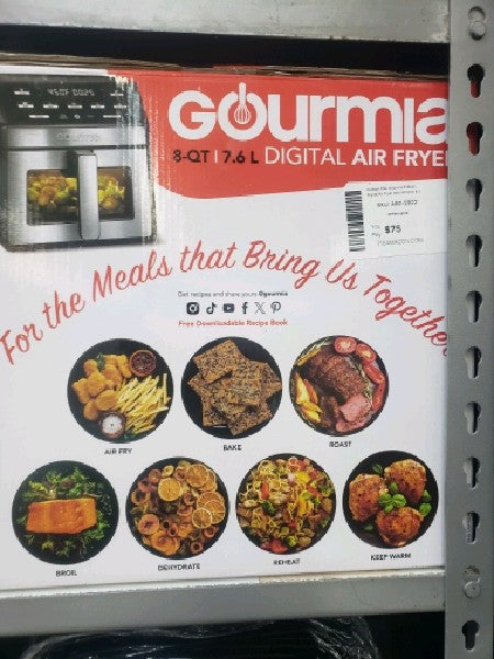 Gourmia 8-Quart Digital Air Fryer with Window & Light - open_box