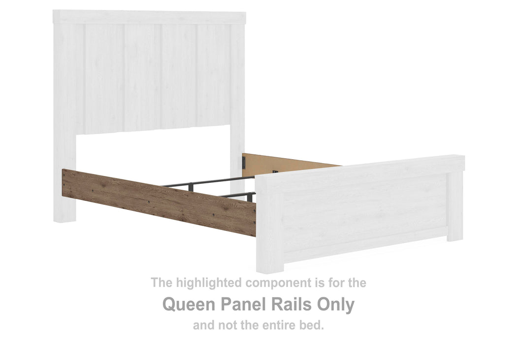 Garistyn Light Brown Queen Panel Rails