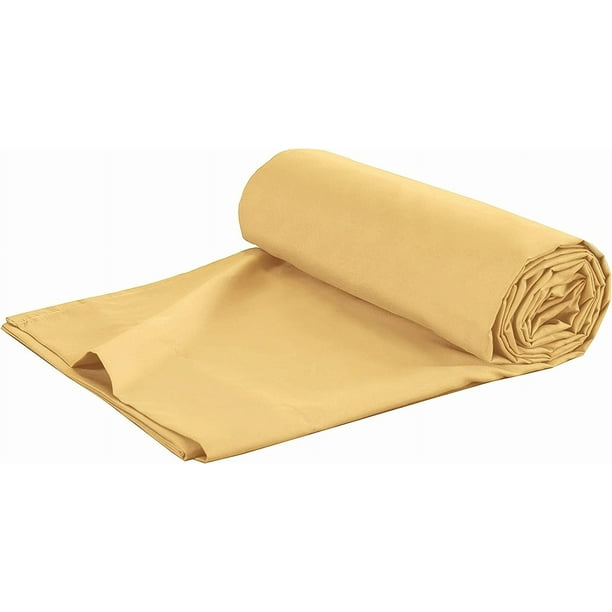 1500 Collection Flat Sheet Soft Microfiber Top Sheet - All Colors Queen, Gold - new