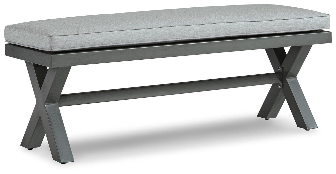 Elite Park Gray Bench with Cushion