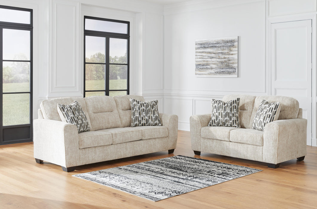 Lonoke Parchment Lonoke Sofa and Loveseat