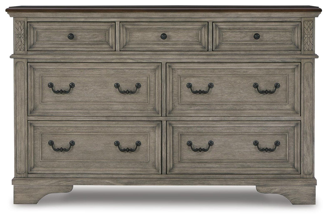 Lodenbay Antique Gray/Brown Bedroom Furniture Pieces