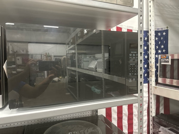 GE Profile - 2.2 Cu. Ft. Built-In Microwave - Gray - open_box