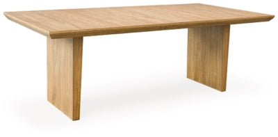 Sherbana Light Brown RECT Dining Room EXT Table