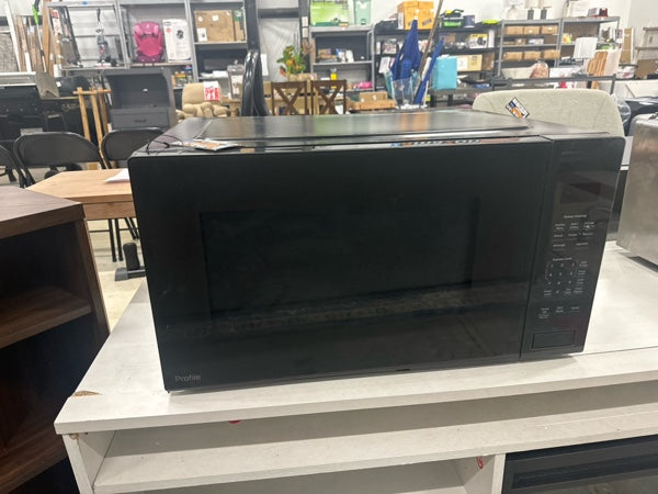GE Profile - 2.2 Cu. Ft. Built-In Microwave - Gray - open_box