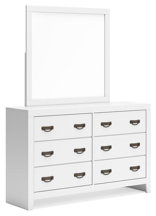 Binterglen White Binterglen Dresser and Mirror