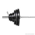 Inspire Fitness 7 FT Chrome Olympic Bar - Black - open_box