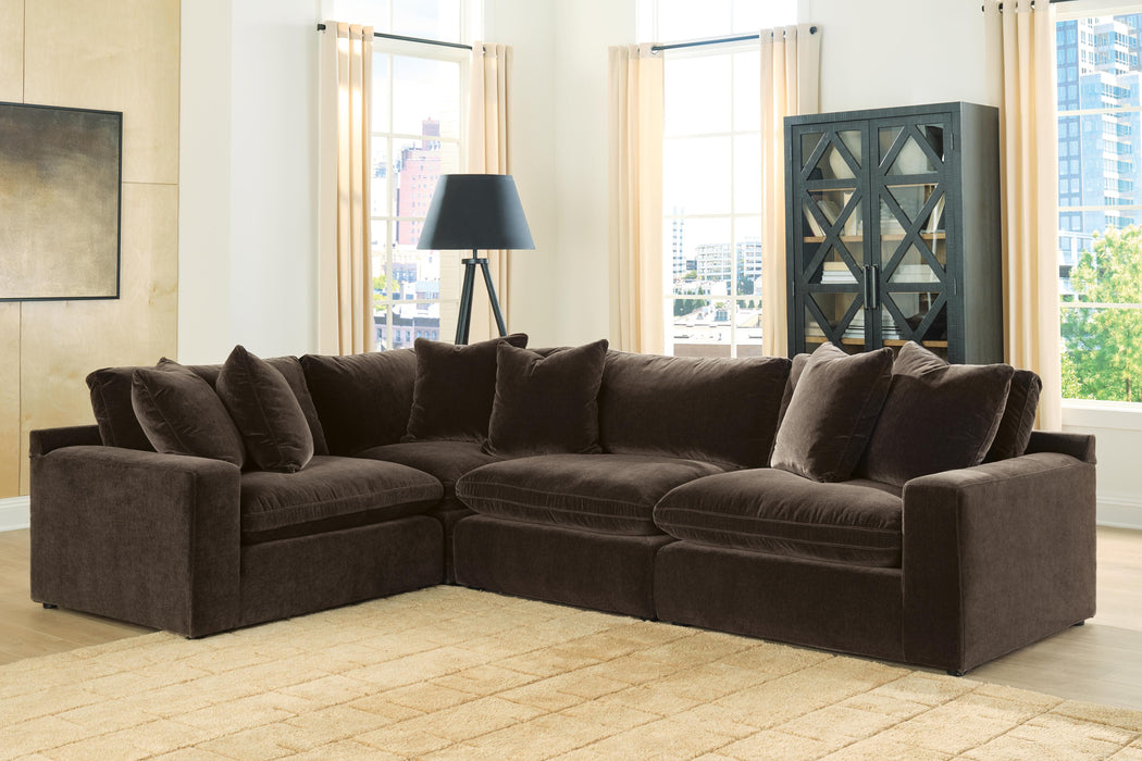 Maxton Heights Bittersweet Maxton Heights 4-Piece Sectional