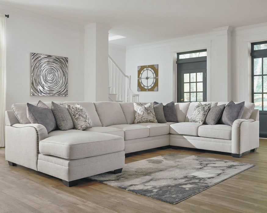 Dellara Chalk Dellara 5-Piece Sectional with Chaise