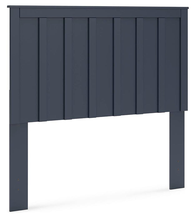 Simmenfort Navy Blue Full Panel Headboard