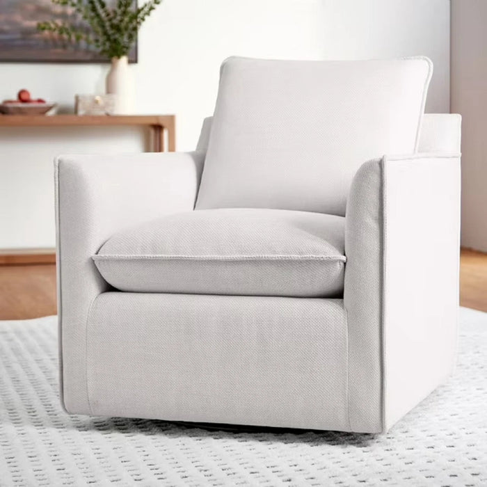 My Texas House Briar Accent Chair, Cream Linen - open_box