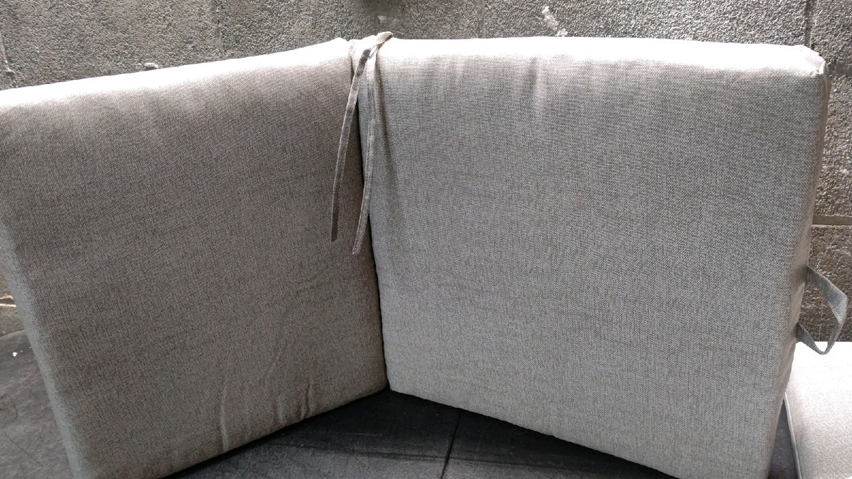 Mainstays 37"L x 19.5"W Tan 1 Piece Rectangle Outdoor Chair Cushion - open_box