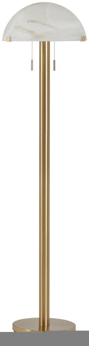 Tobbinsen Brass Finish Metal Floor Lamp (1/CN)