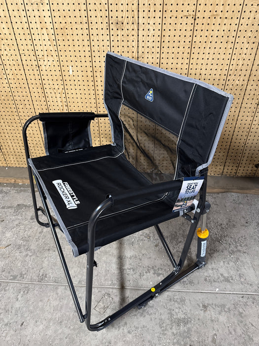 GCI Outdoor Freestyle Rocker Foldable Rocking Camp Chair, Black - new