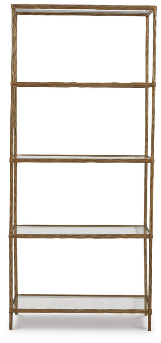 Ryandale Antique Brass Finish Bookcase
