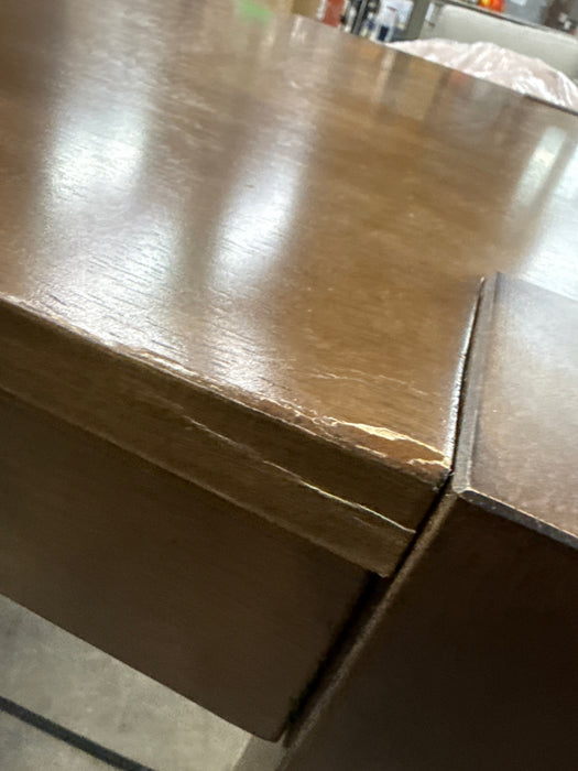 Better Homes & Gardens Bryant Solid Wood Extendable Dining Table, Walnut Finish - new