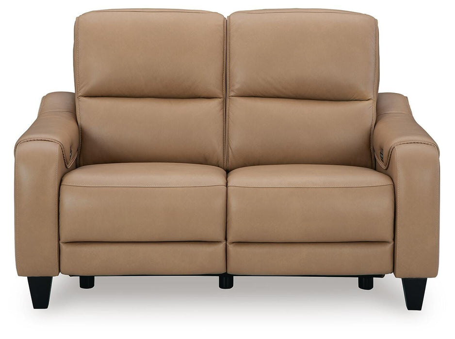Mosswell Toffee Mosswell Power Reclining Loveseat