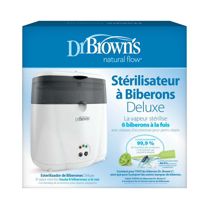 Dr. Brown's Deluxe Electric Sterilizer for Baby Bottles, Nipples, & Other Baby Essentials, BPA Free - new