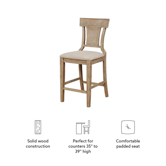 Linon Duncan Natural Bar Stool - new