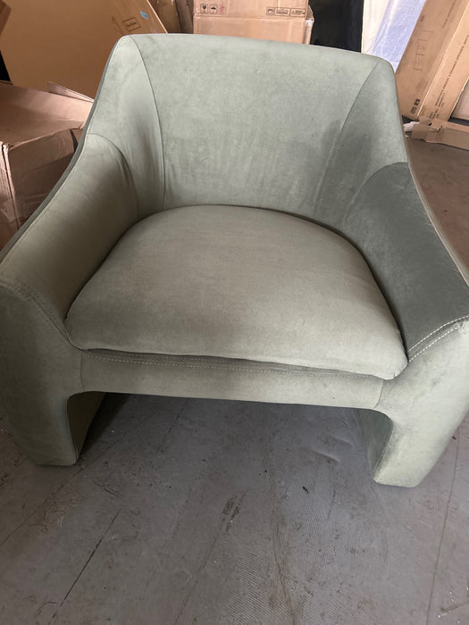 Better Homes & Gardens Emerson Curvy Accent Chair, Olive - new