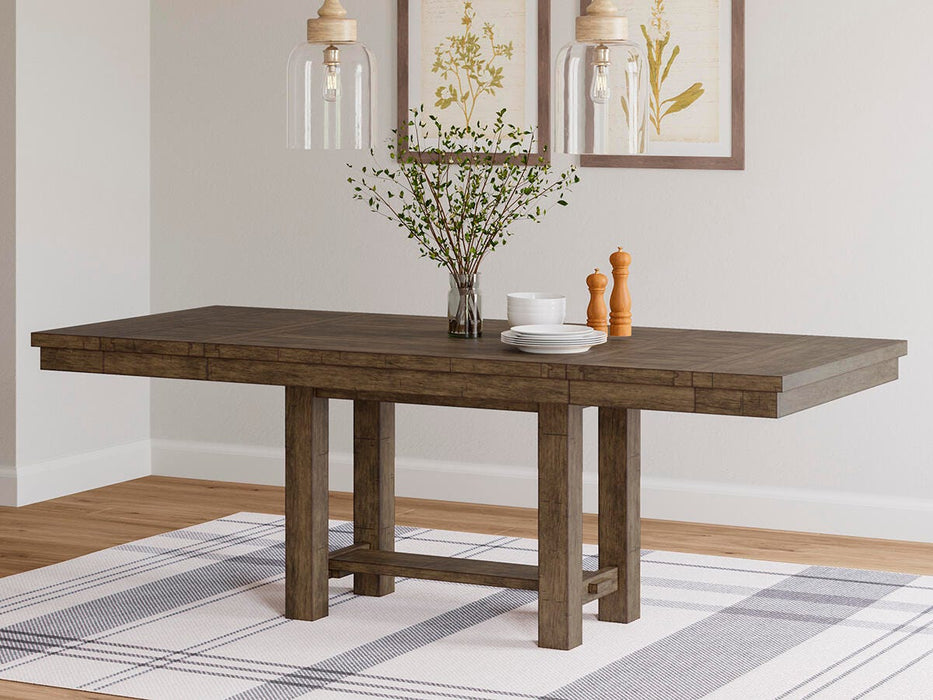 Moriville Grayish Brown RECT Dining Room EXT Table