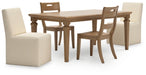 Mylarken Brown Mylarken Dining Table and 4 Chairs