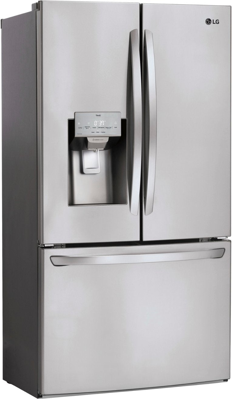 LG - 27.7 Cu. Ft. French Door Smart Refrigerator with External Ice and Water - Stainless Steel - new