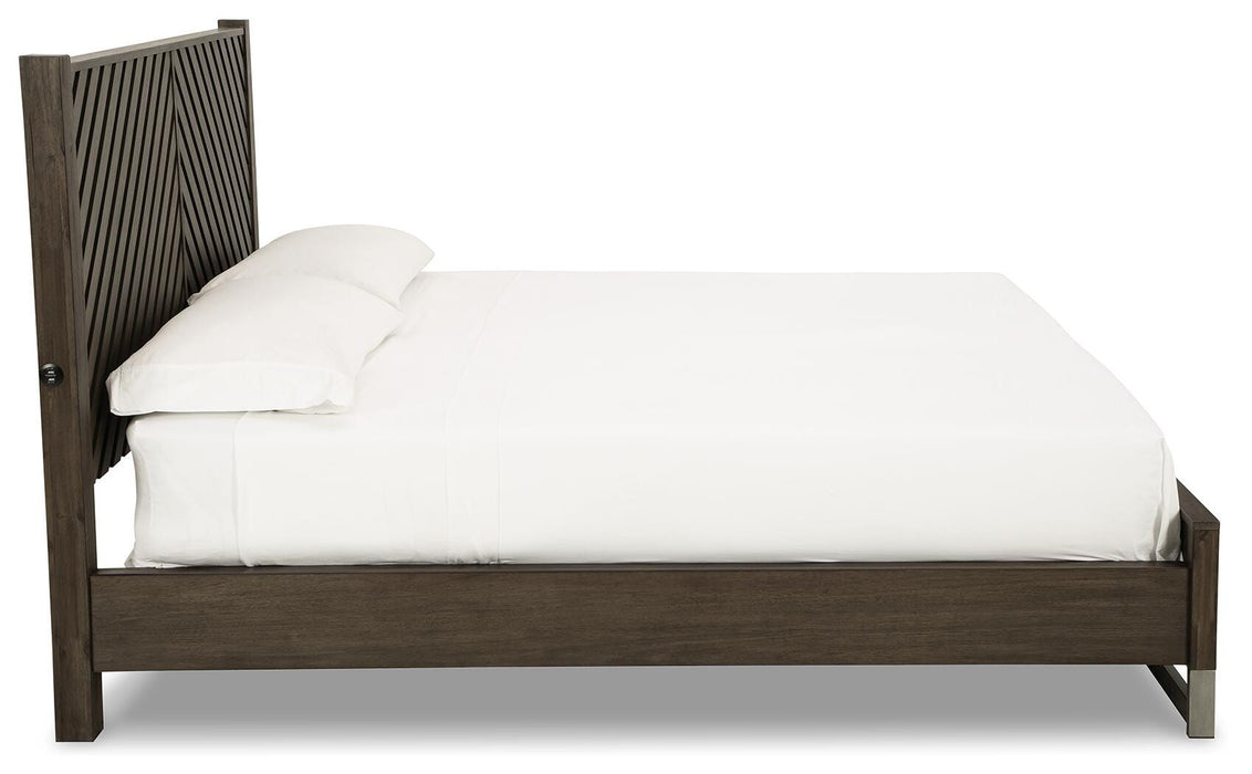 Arkenton Grayish Brown Arkenton King Panel Bed