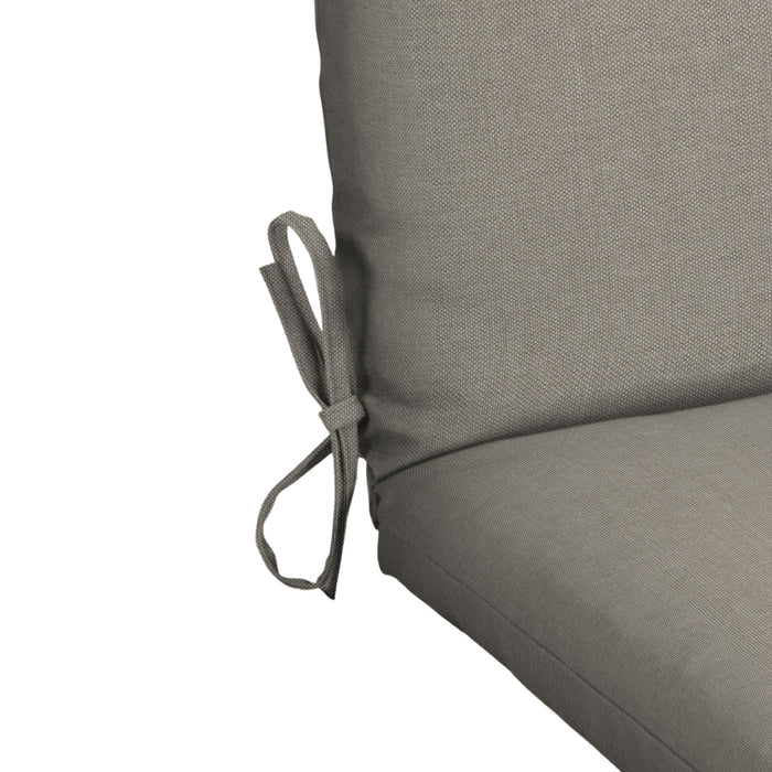 Mainstays 37"L x 19.5"W Tan 1 Piece Rectangle Outdoor Chair Cushion - open_box