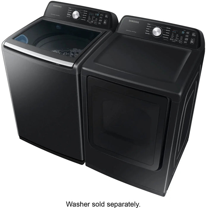 Samsung - 7.4 Cu. Ft. Smart Electric Dryer with Sensor Dry - Black - new
