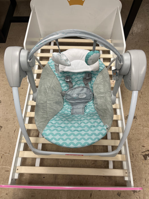 Ity by Ingenuity Swingity Swing Easy-Fold Portable Baby Swing – Goji - new