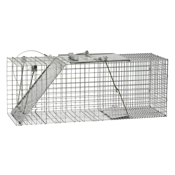Havahart 1085 Large 1-Door Easy Set & Release Humane Live Animal Trap for Armadillos, Cats, Groundhogs, Muskrats, Nutria, Opossums, Racoons, Skunks, and Other Similar-Sized Animals - new