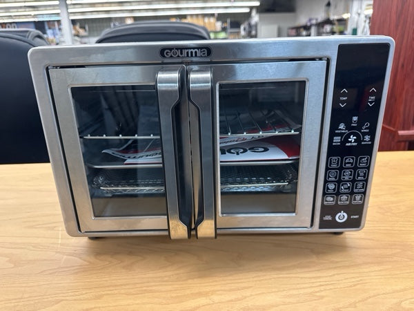 Gourmia 6-Slice Digital Toaster Oven Air Fryer, with 18 One-Touch Presets & Temp Probe, Stainless Steel - new
