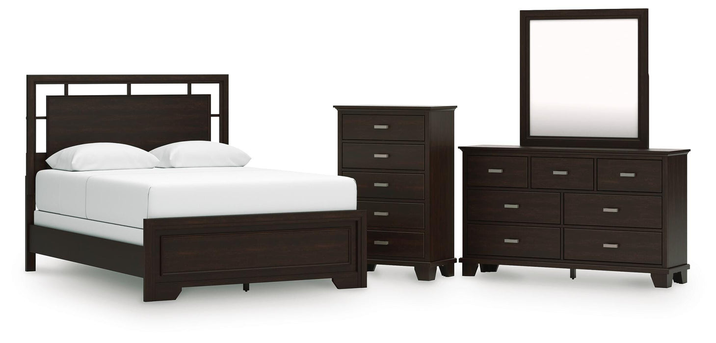 Covetown Dark Brown Bedroom Collection