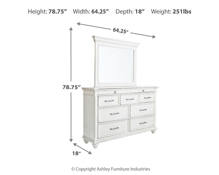 Kanwyn Whitewash Kanwyn Dresser and Mirror