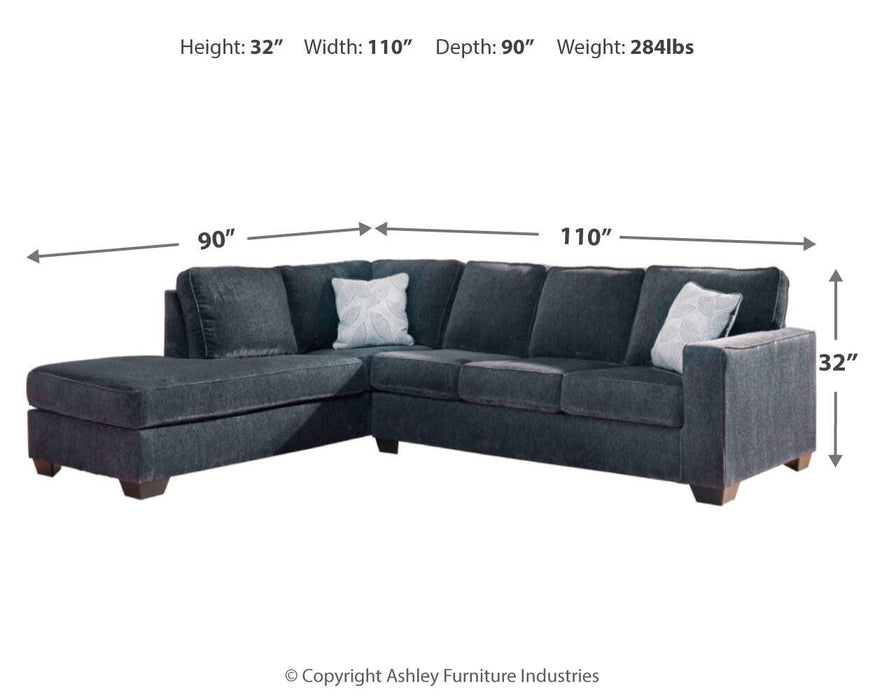 Altari Slate Altari 2-Piece Sleeper Sectional with Chaise