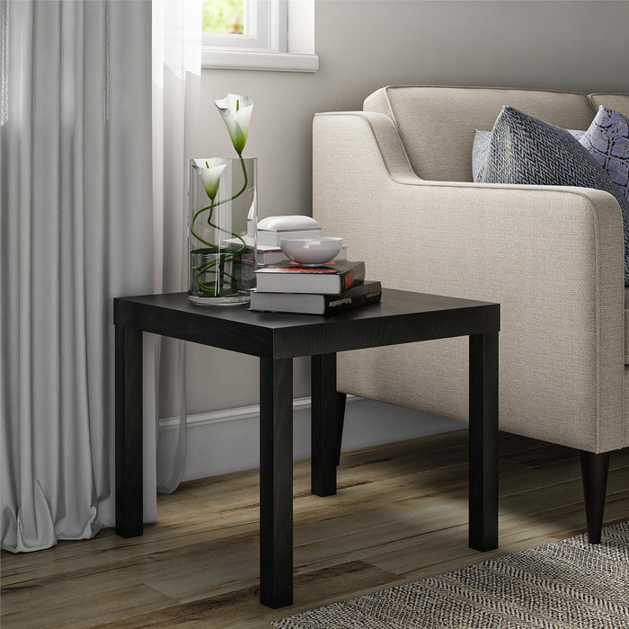 Mainstays Parson's End Table, Black - new