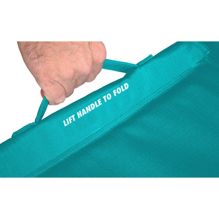 GCI Outdoor Freestyle Rocker Foldable Rocking Camp Chair, Seafoam - new