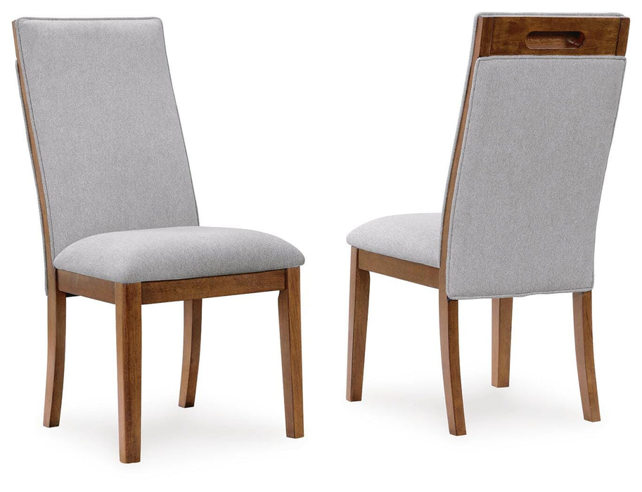 Lyncott Beige/Brown Dining UPH Side Chair (Priced Per Item, Must Order 2, 4, 6, or 8)