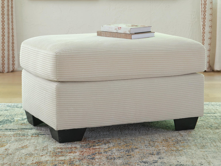 Amesley Ivory Ottoman